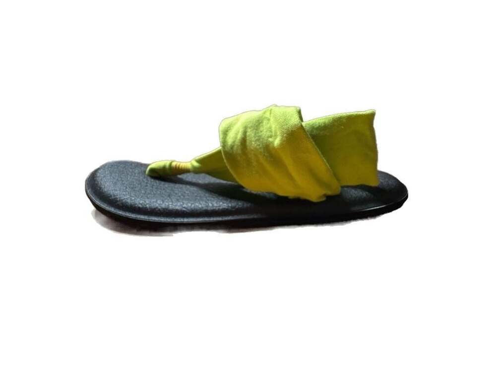 GUC Sanuk Women's Yoga Sling 2 Sandals in Lime Green, size 9 - Picture 9 of 12